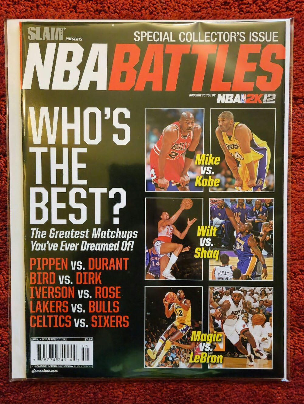 SLAM NBA Battles mag. Special Collector's Issue Annual 2011 Basketball Matchups
